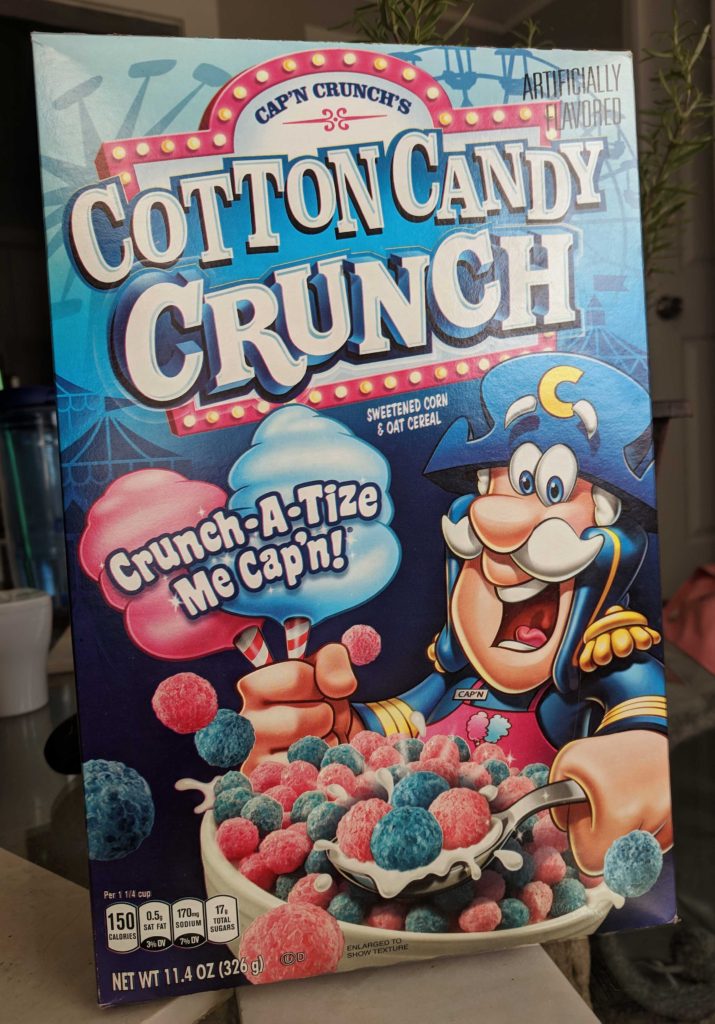 Review: Cap'n Crunch's Cotton Candy Crunch