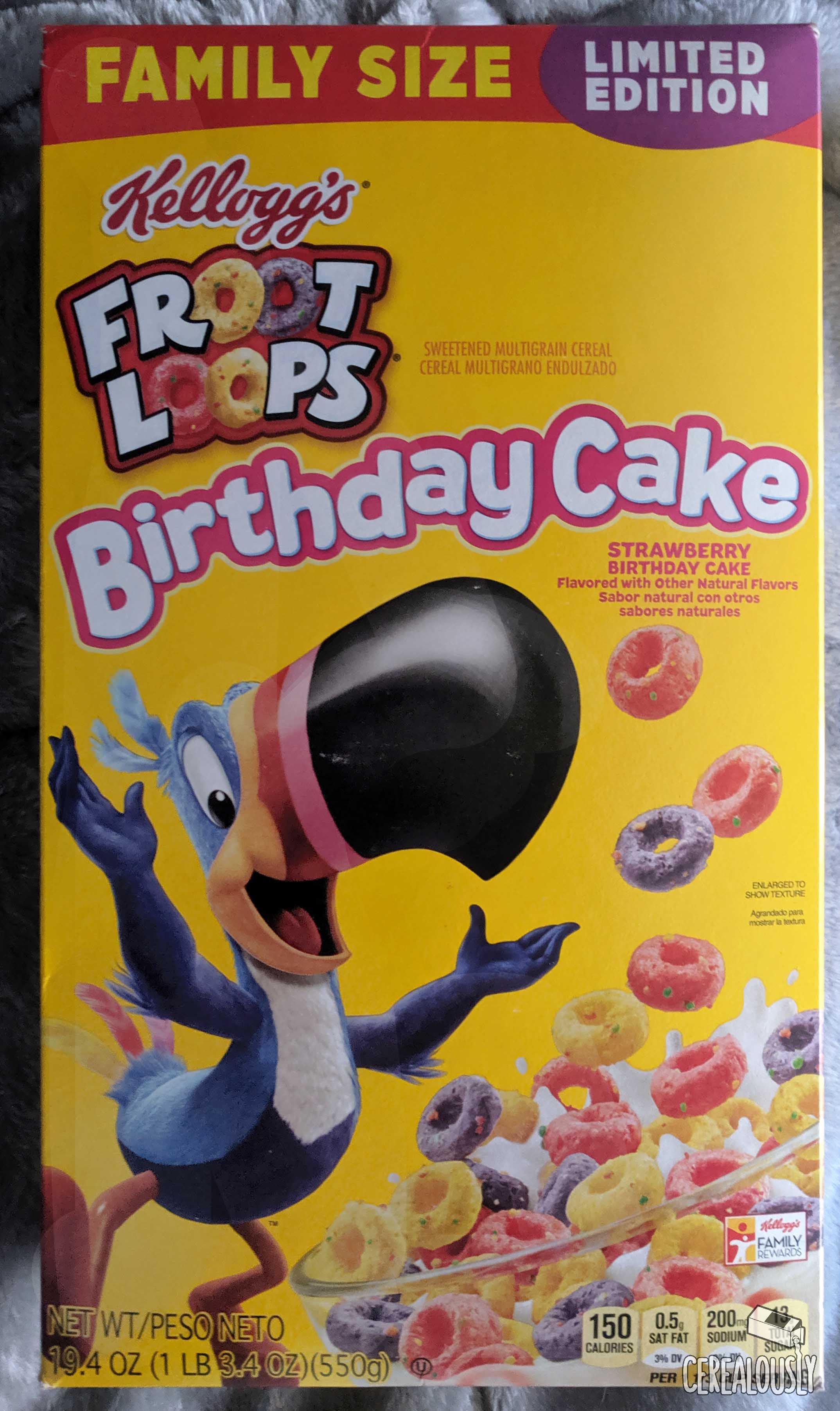 birthday cake froot loops cereal review