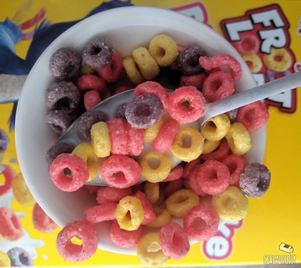 Birthday Cake Froot Loops Cereal Review Milk