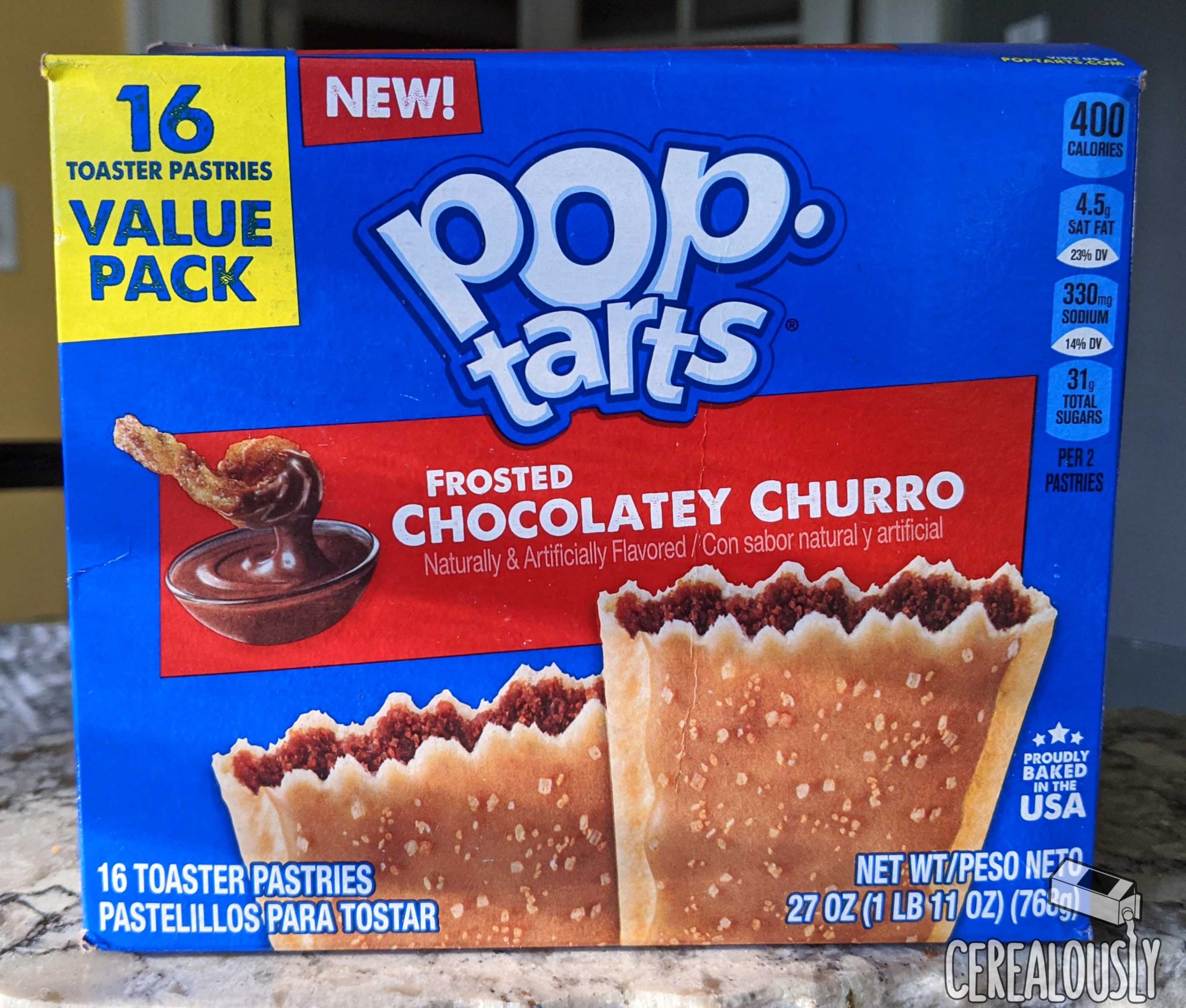 Review Chocolatey Churro Pop Tarts Cerealously 