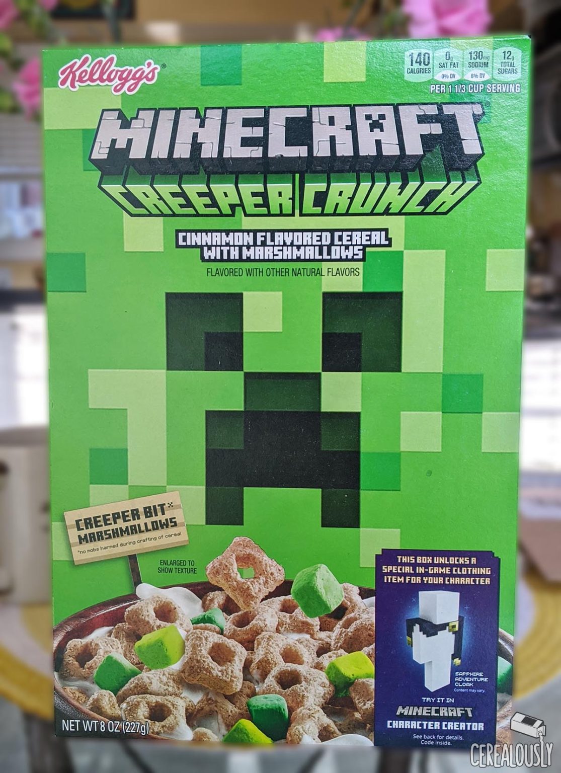 Review Minecraft Creeper Crunch Cereal Cerealously