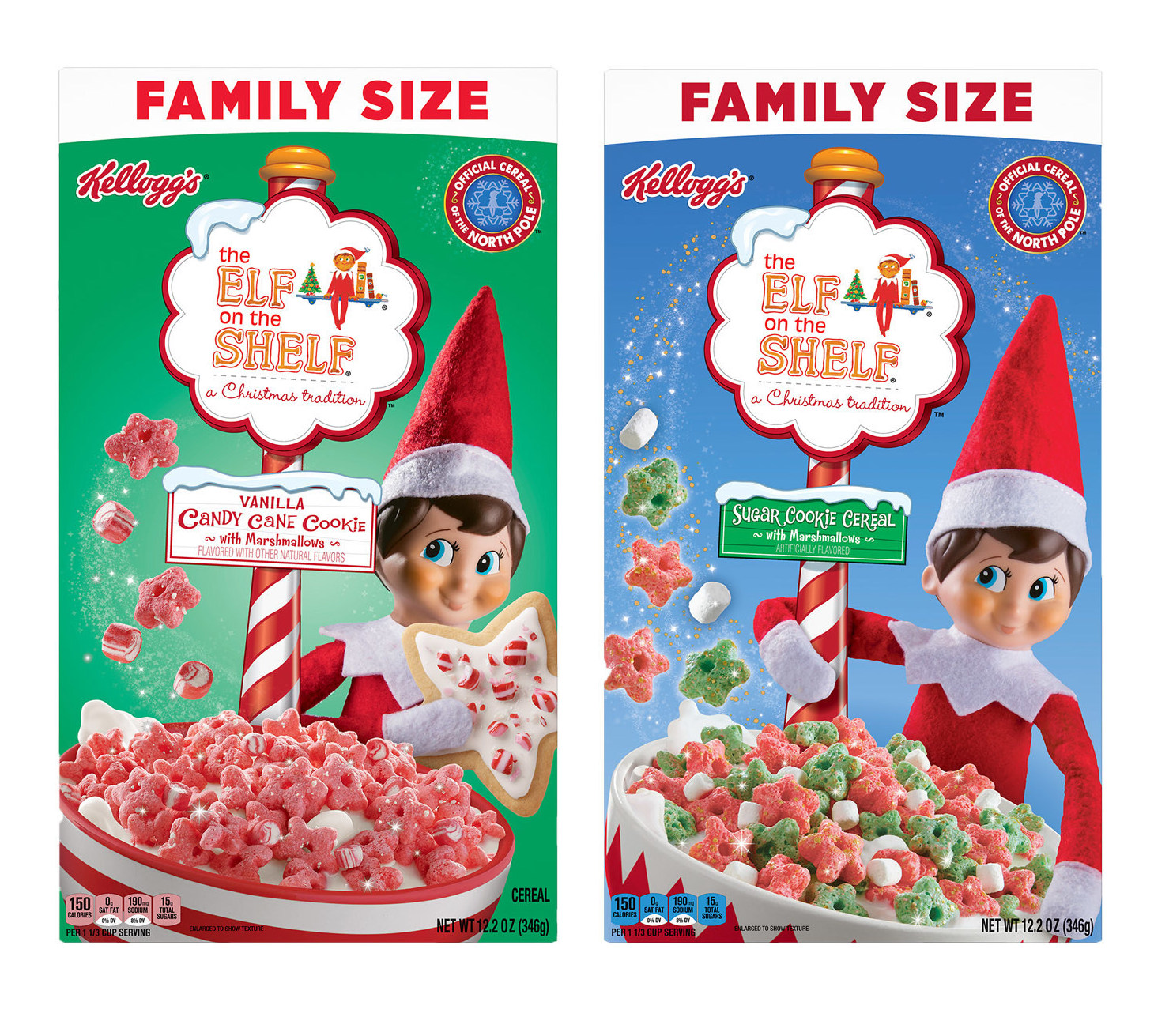 News: Elf on the Shelf Vanilla Candy Cane Cookie Cereal - Cerealously