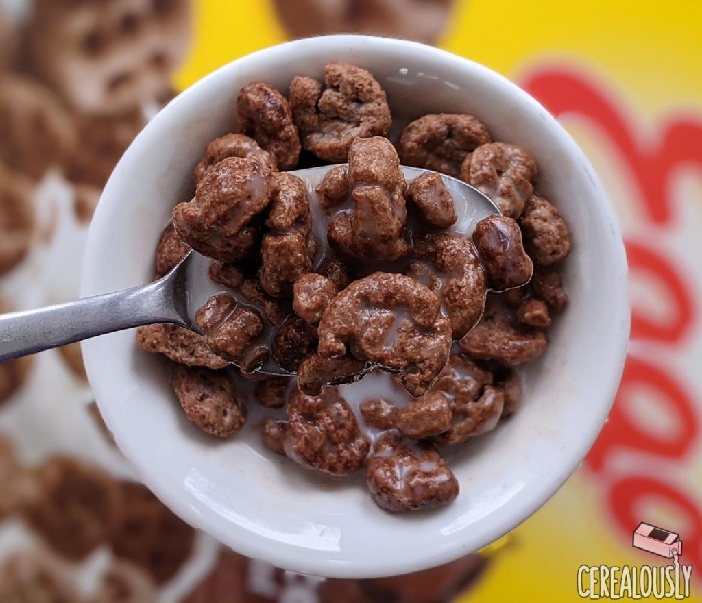 New Chocolate Eggo Cereal Review Milk