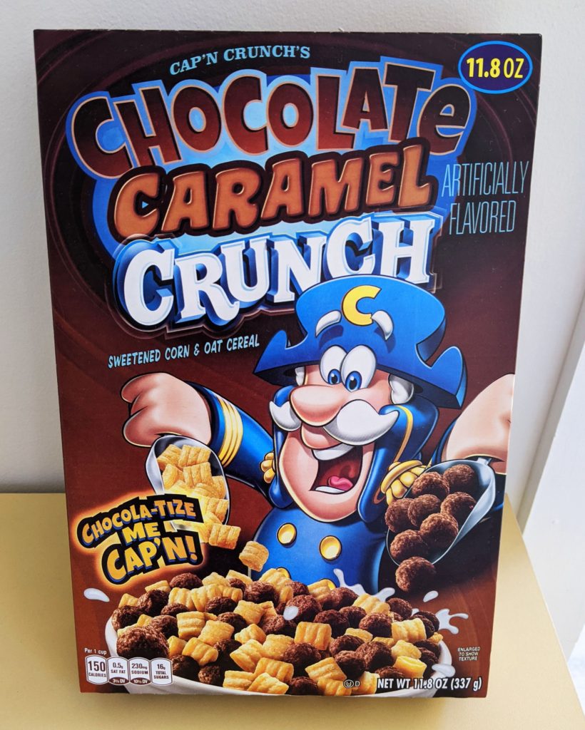 Review: Cap’n Crunch’s Chocolate Caramel Crunch.